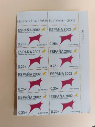 Sellos España 2002 Presidencia Unión Europea
