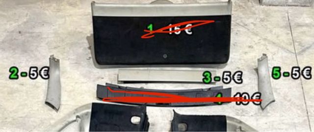 Piezas de coche varias