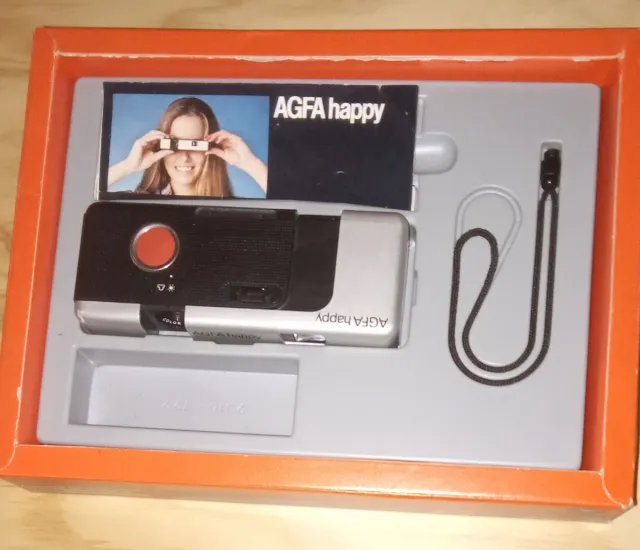 Cámara Agfa Happy Vintage con su caja original