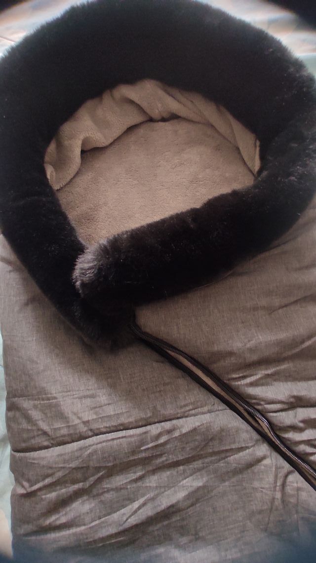 Saco silla paseo negro y beige