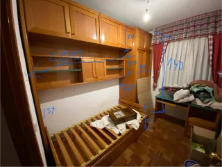 Dormitorio puente 90 con armario