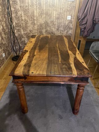 Mesa comedor teka madera