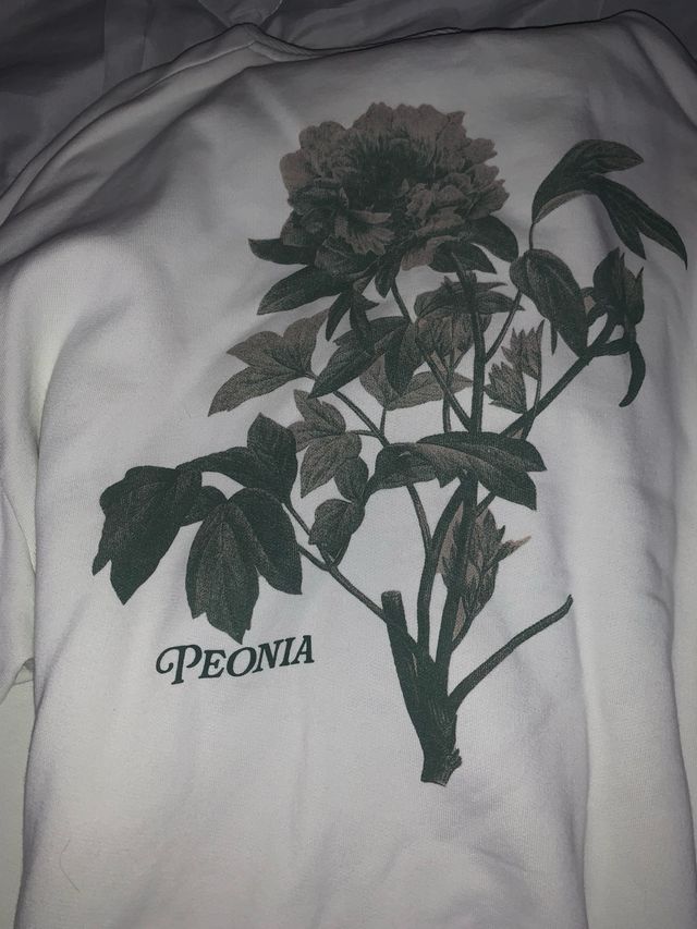 Sudadera ASOS floral blanca