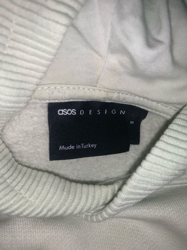 Sudadera ASOS floral blanca