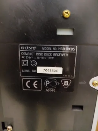 Minicadena Sony RXD5 CD Changer + Altavoces