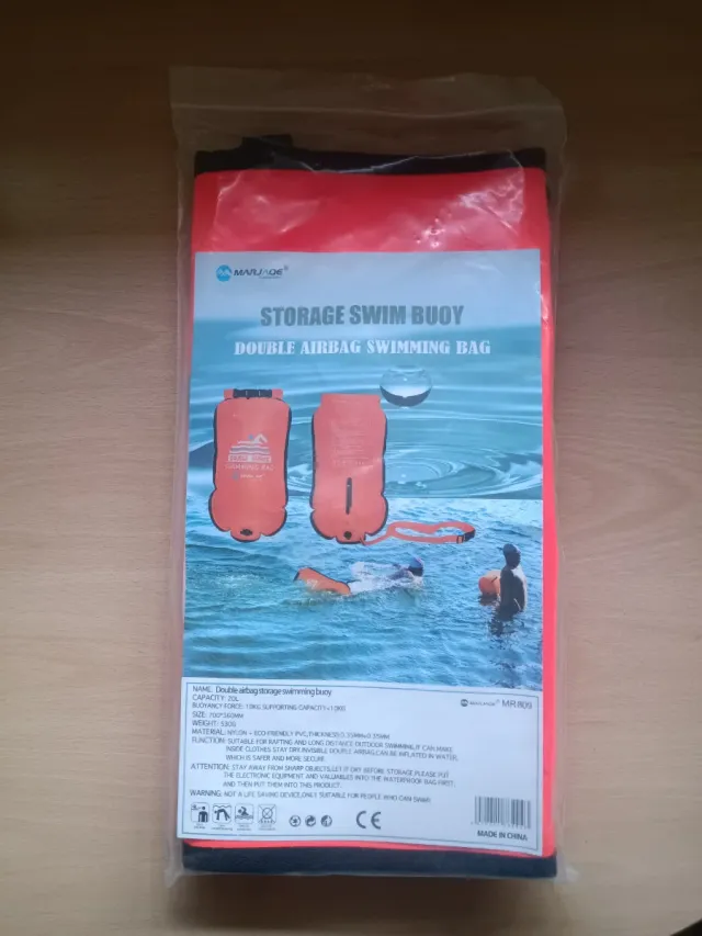 Boya de seguridad para natación en aguas abiertas