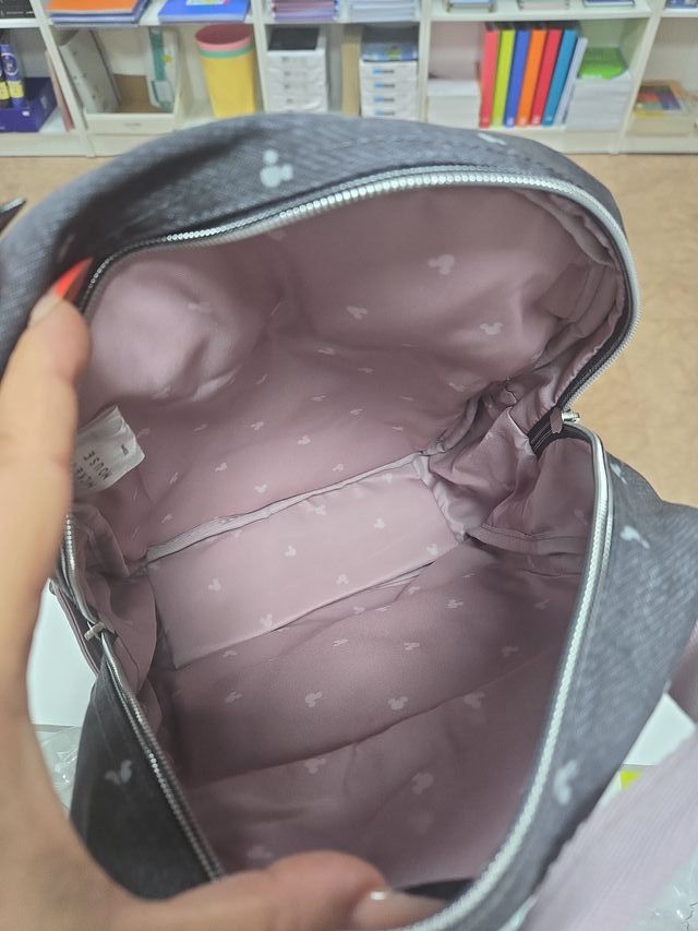 Mochila Disney Mickey Mouse Gris y Rosa