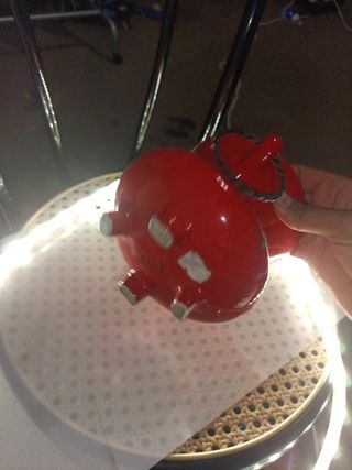 Vaso rosso antico decorato