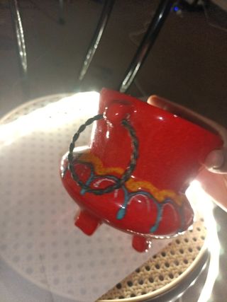 Vaso rosso antico decorato