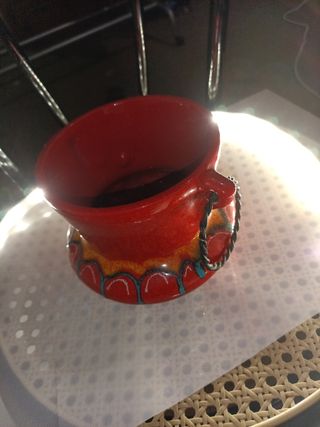 Vaso rosso antico decorato