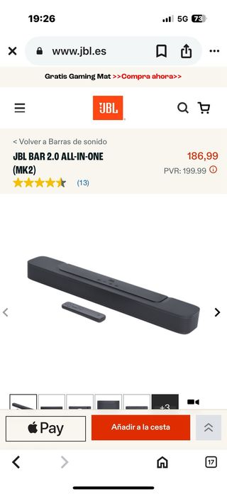 Barra de Sonido JBL 2.0 All In One (MK2)