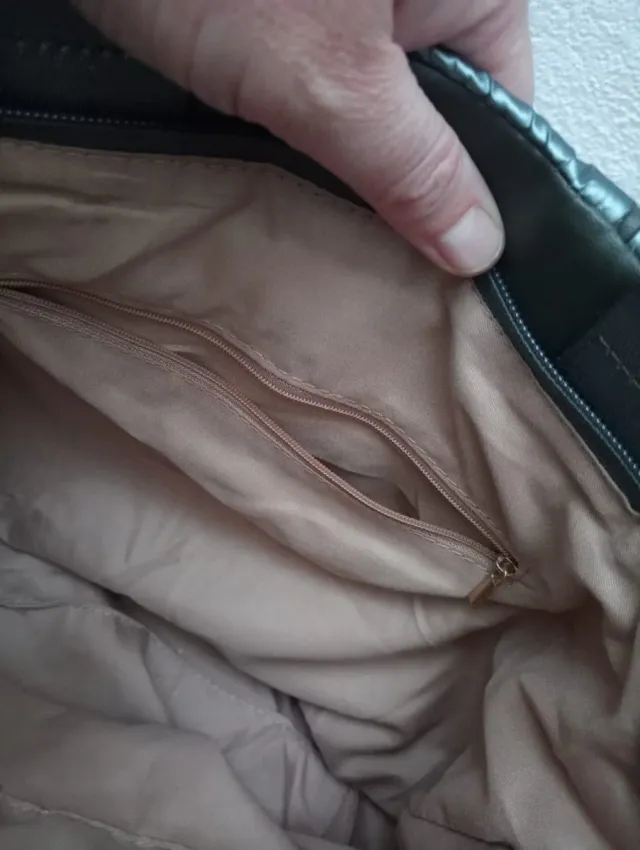 Borsa metallizzata Bimba y Lola grigio/verde