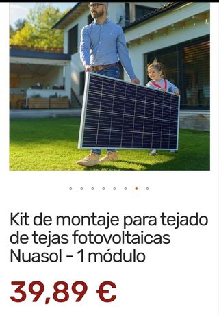 Nuasol Kit Montaje Tejado 1 Módulo