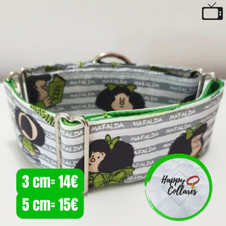 Collar Perro Mafalda Martingala/Clic