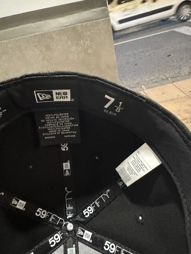 Gorra New Era 59FIFTY 7 1/8 Negra