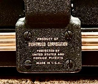 Máquina escribir Underwood funciona perfectamente.