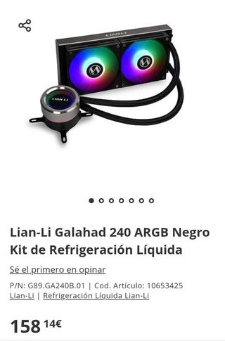 Lian-Li Galahad 240 ARGB: Kit Refrigeración 240mm