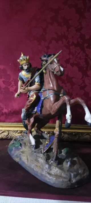 Figura Rey Arturo a Caballo