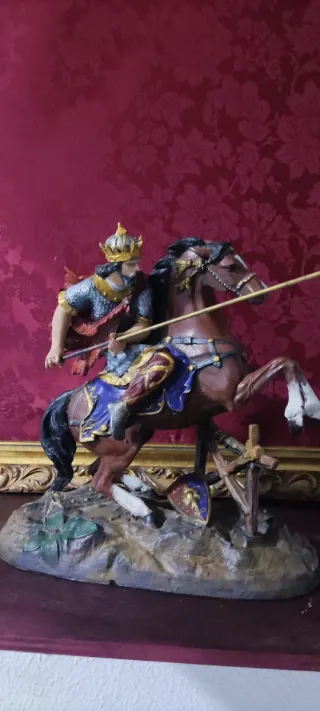 Figura Rey Arturo a Caballo