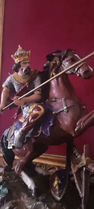 Figura Rey Arturo a Caballo