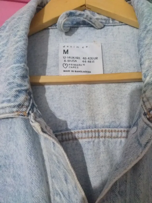 Chaqueta Jean Mujer Talla M otra negra