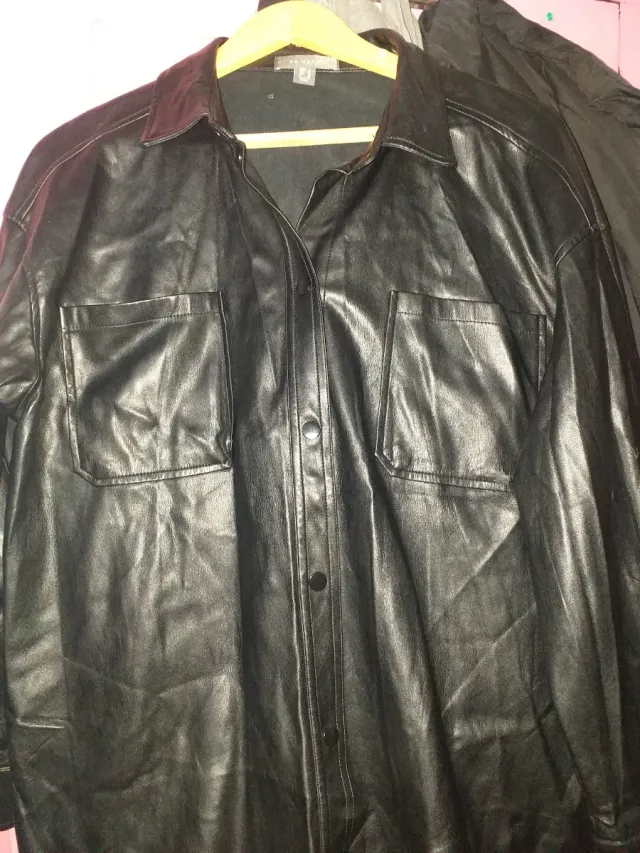 Chaqueta Jean Mujer Talla M otra negra