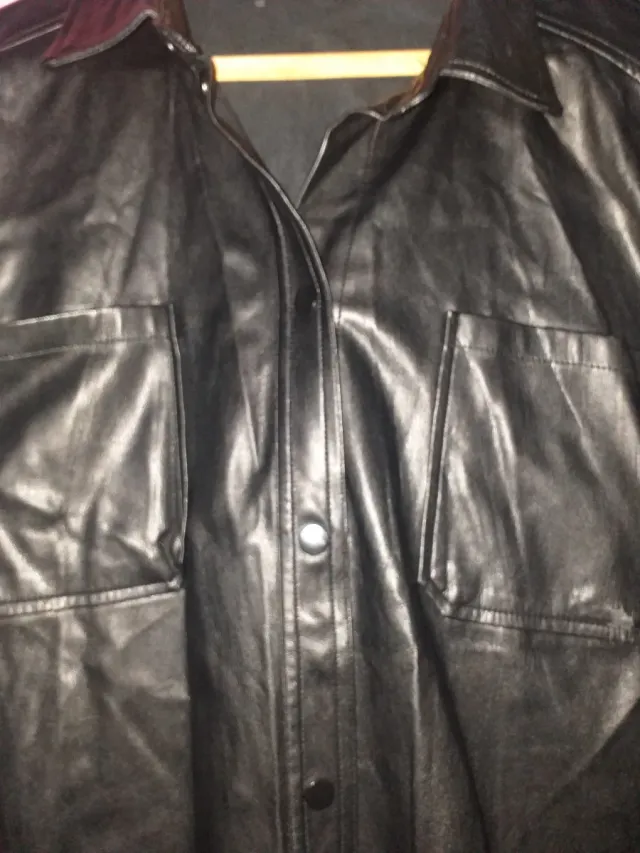 Chaqueta Jean Mujer Talla M otra negra