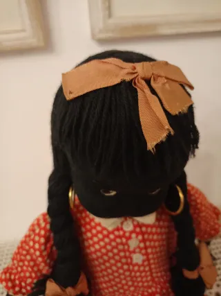 Muñeca antigua Lenci o tipo años 30.