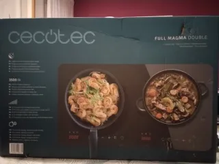 Placa Inducción doble portátil para camping