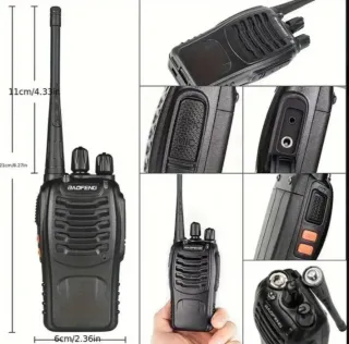 2 RADIOS WALKIE TALKIE NEGRA
