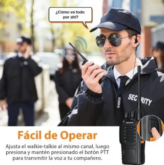2 RADIOS WALKIE TALKIE NEGRA
