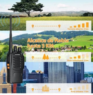 2 RADIOS WALKIE TALKIE NEGRA