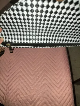 Bolso de mano estampado rombos