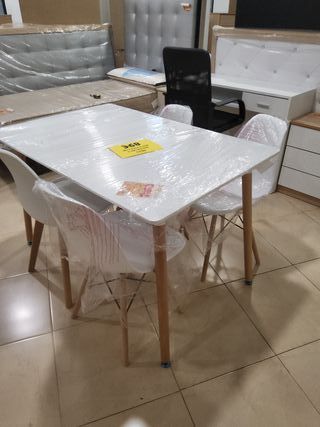 Mesa Rectangular Dinamarca Blanca