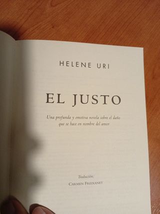 El justo: Una profunda y emotiva novela sobre e...