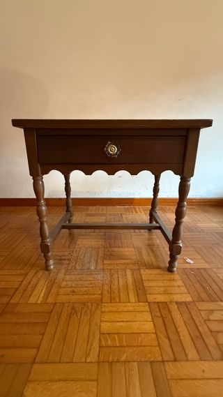 MESITA baja vintage de madera (mesa auxiliar)