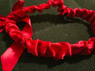 Giarrettiera rossa con fiocco Tezenis