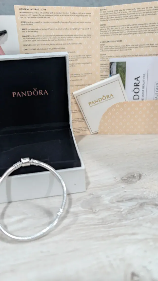 Bracciale Pandora Argento lunghezza 18 cm 