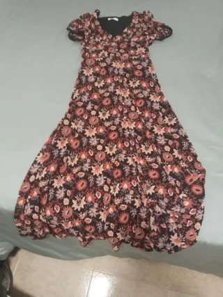 Vestido largo estampado floral