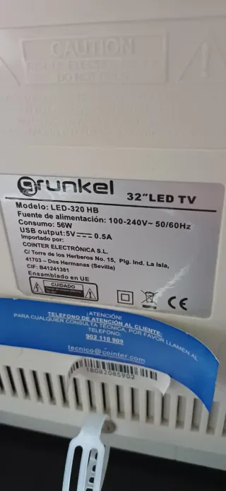 Televisor Grunkel 32 Blanco