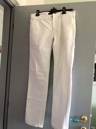 Pantaloni Zegna bianchi tg L