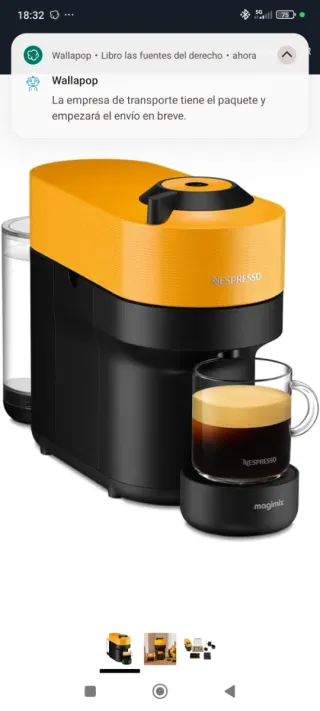 Cafetera Nespresso Vertuo