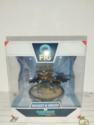 Q fig Rocket y Groot Guardianes Galaxia Vol. 2