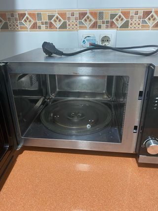 Microondas plateado
