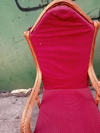 AÑOS 60 RETRO VINTAGE SILLON MIMBRE B ES