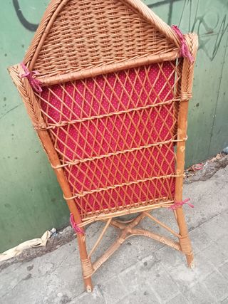 AÑOS 60 RETRO VINTAGE SILLON MIMBRE B ES