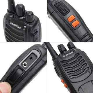 4 RADIOS WALKIE TALKIE NEGRA