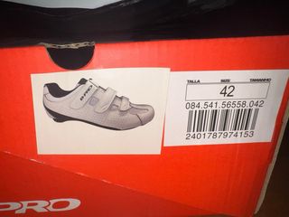Zapatillas Ciclismo B-PRO Blancas talla 42