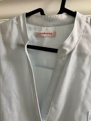 Camisa azul claro mujer