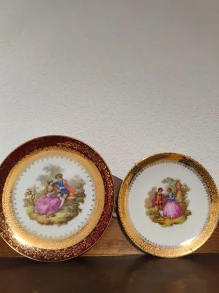 2 piatti decorativi Limoges, coppie